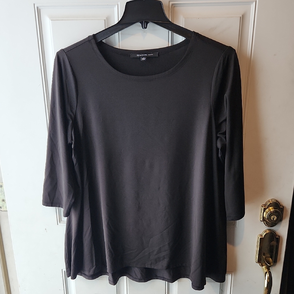 Zac & Rachel Woman Black Women's Top Size 1X